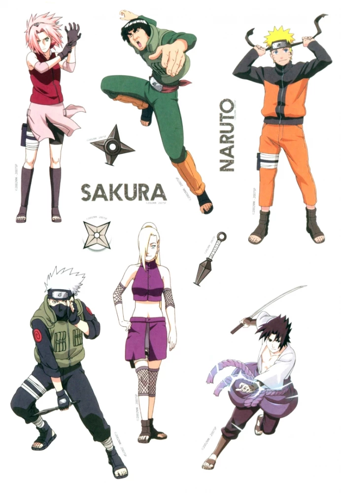 Naruto Sticker Set. Design 4