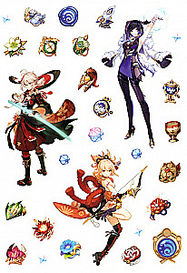 Genshin Sticker Set. Design 4