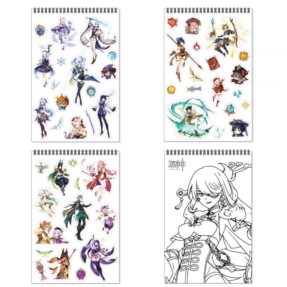 Genshin Creative Notebook. Leni and Fremine, A4