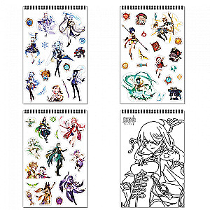Genshin Creative Notebook. Leni and Fremine, A4