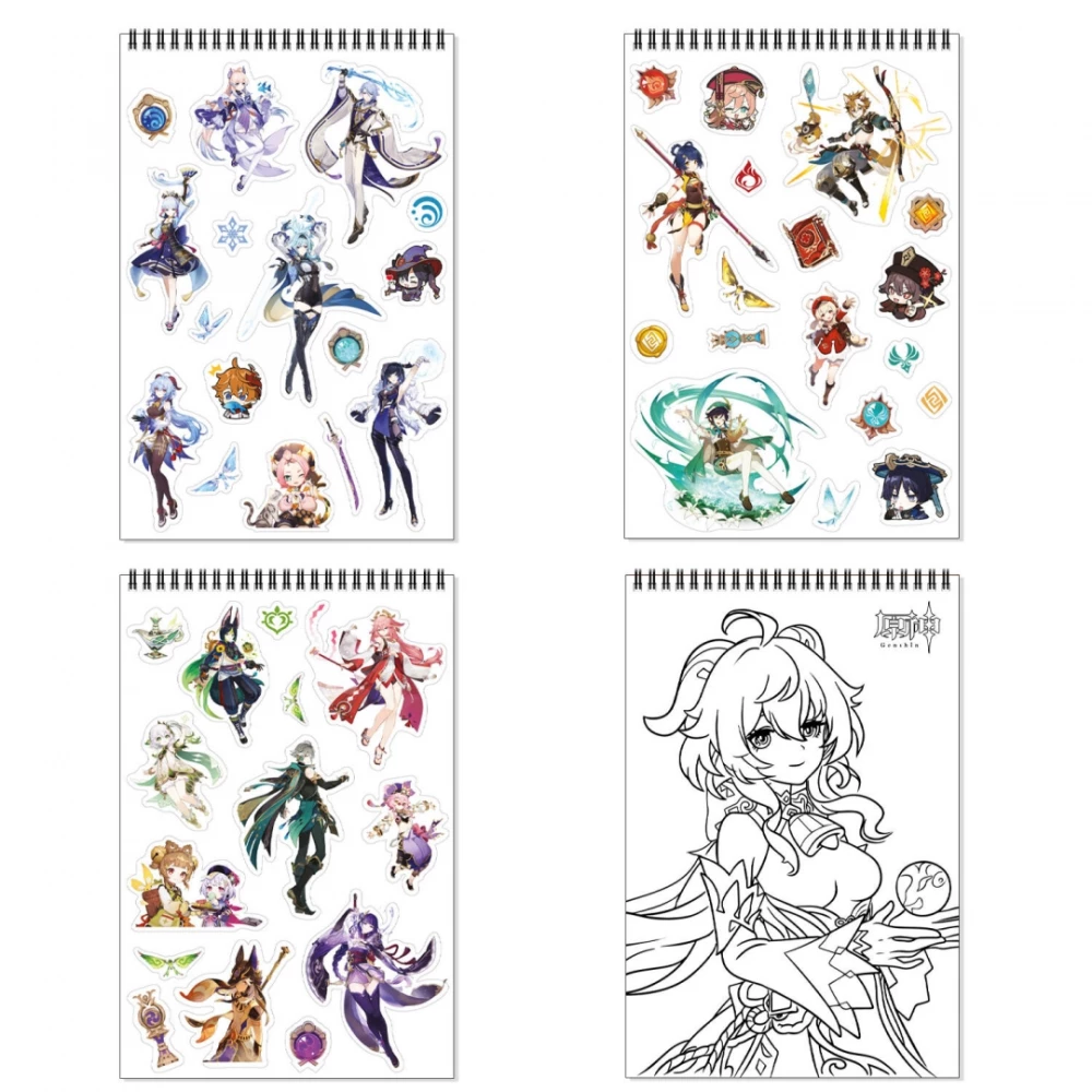Genshin Creative Notebook. Shenhe and Ayaka, A4