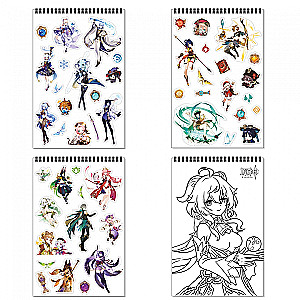 Genshin Creative Notebook. Shenhe and Ayaka, A4