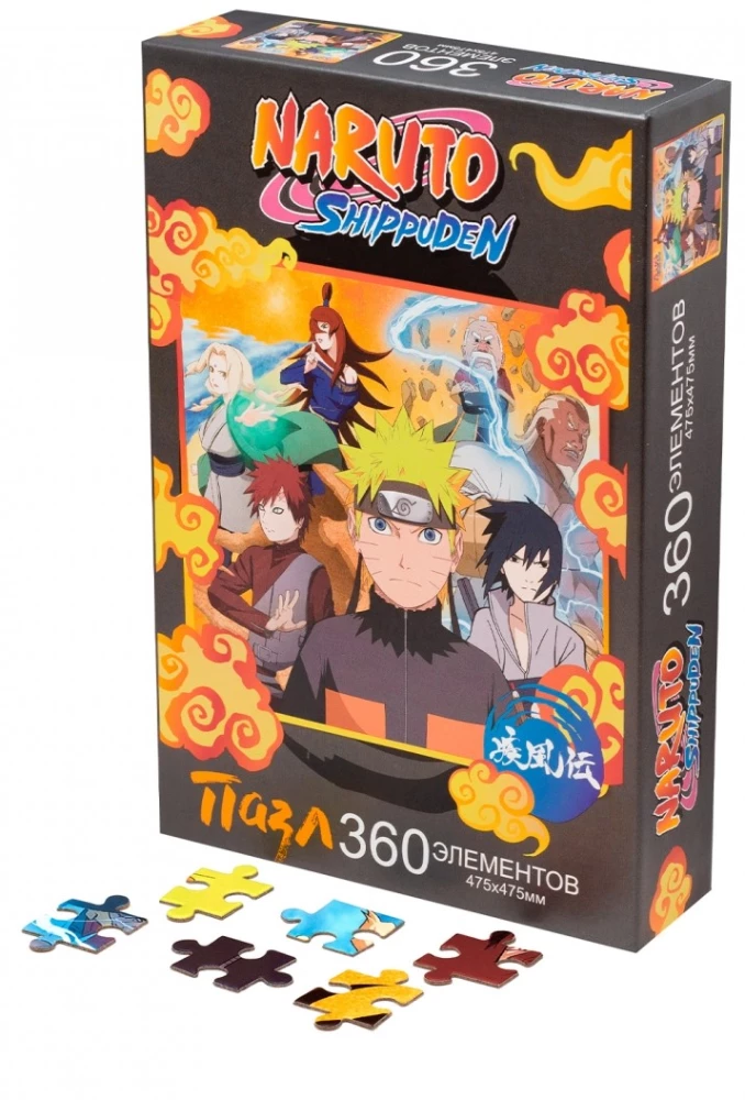 Naruto. Puzzle of 360 pieces. Naruto and the five Kage