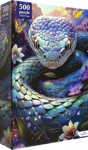 2025 Year of the Snake. 500 Piece Puzzle. Metal Snake