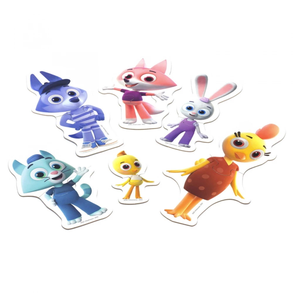 Puzzle Figures. Colorful Ones