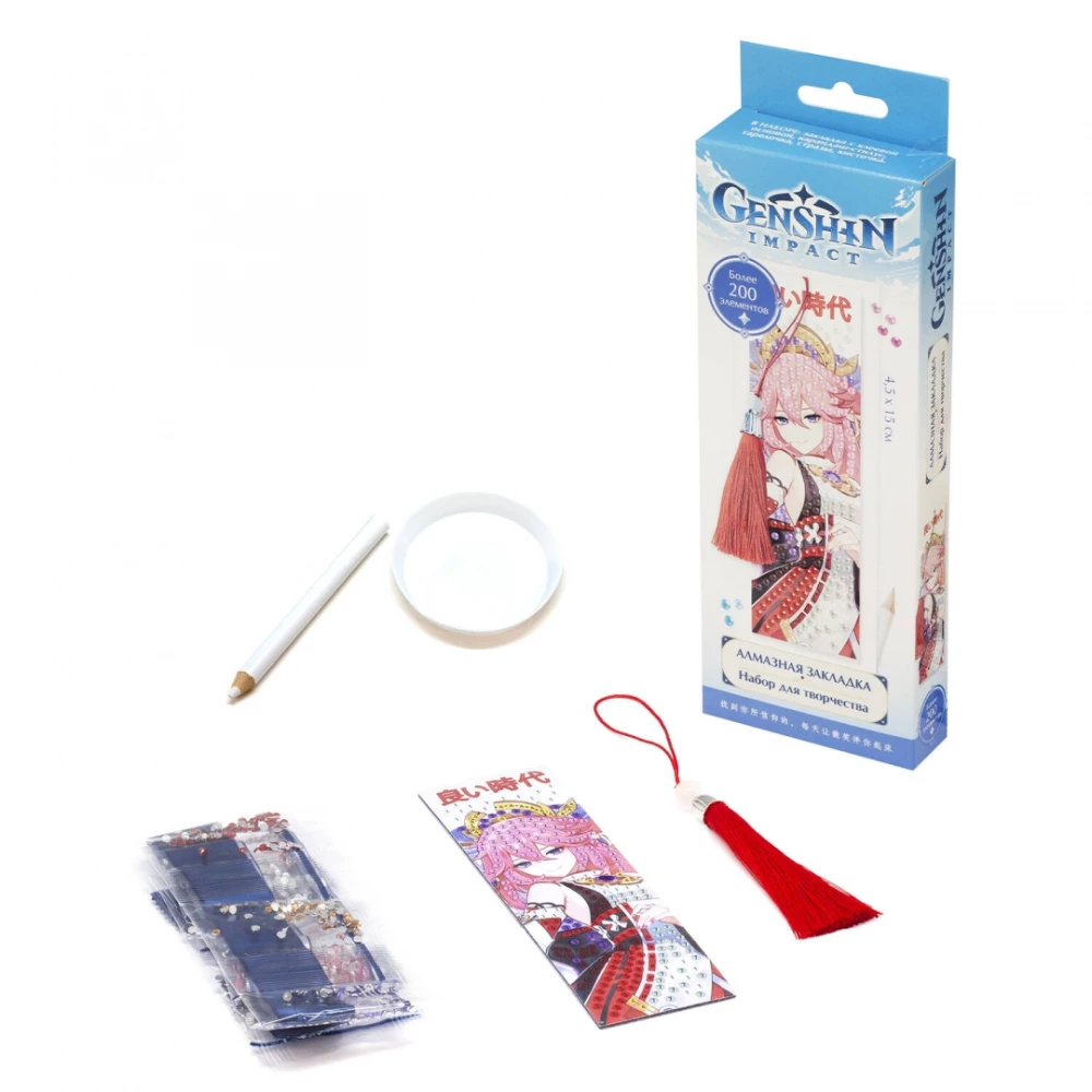 Genshin. Diamond Bookmark - Yae Miko