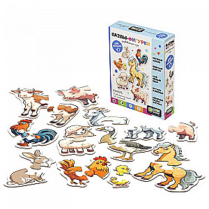 Puzzle Shapes - Baby Games. Farm