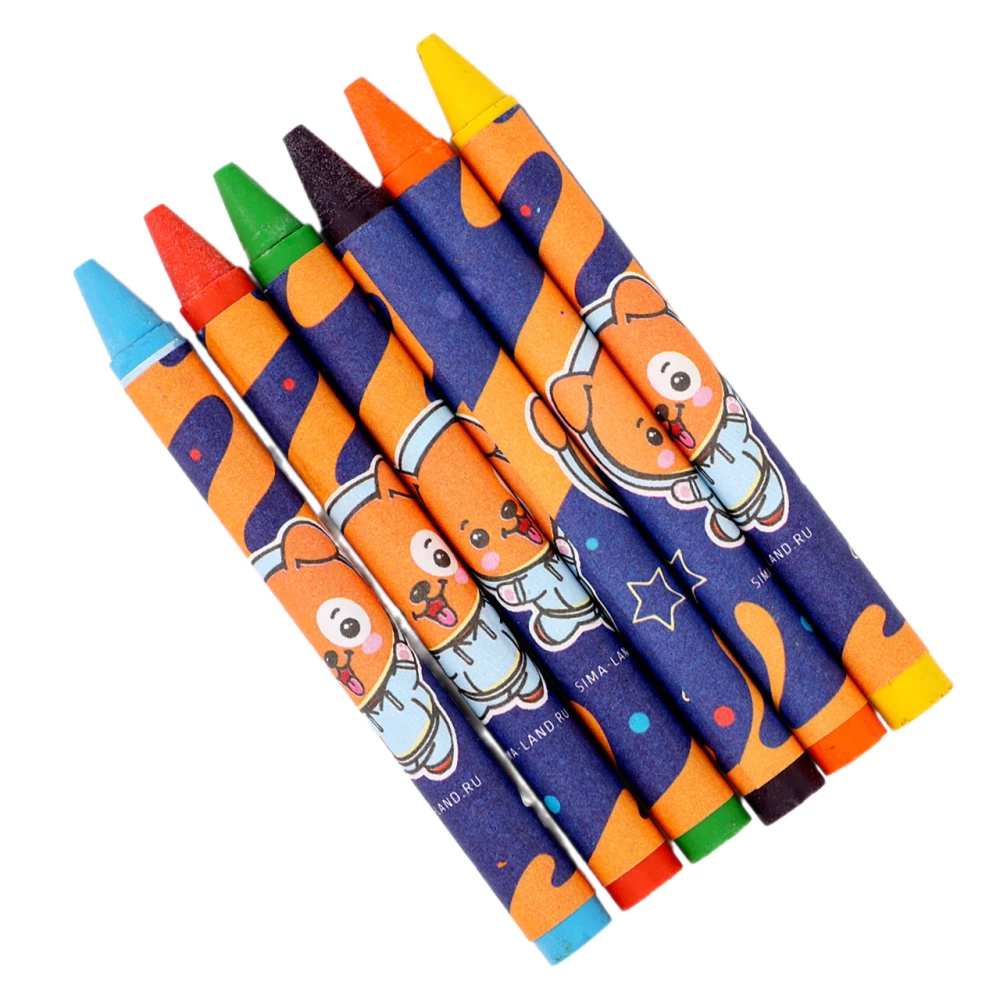Scented Wax Crayons - Animals, Set of 6 Colors