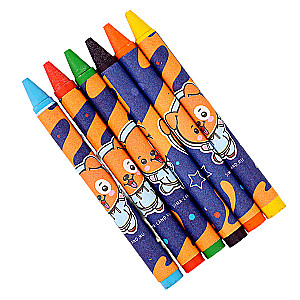 Scented Wax Crayons - Animals, Set of 6 Colors