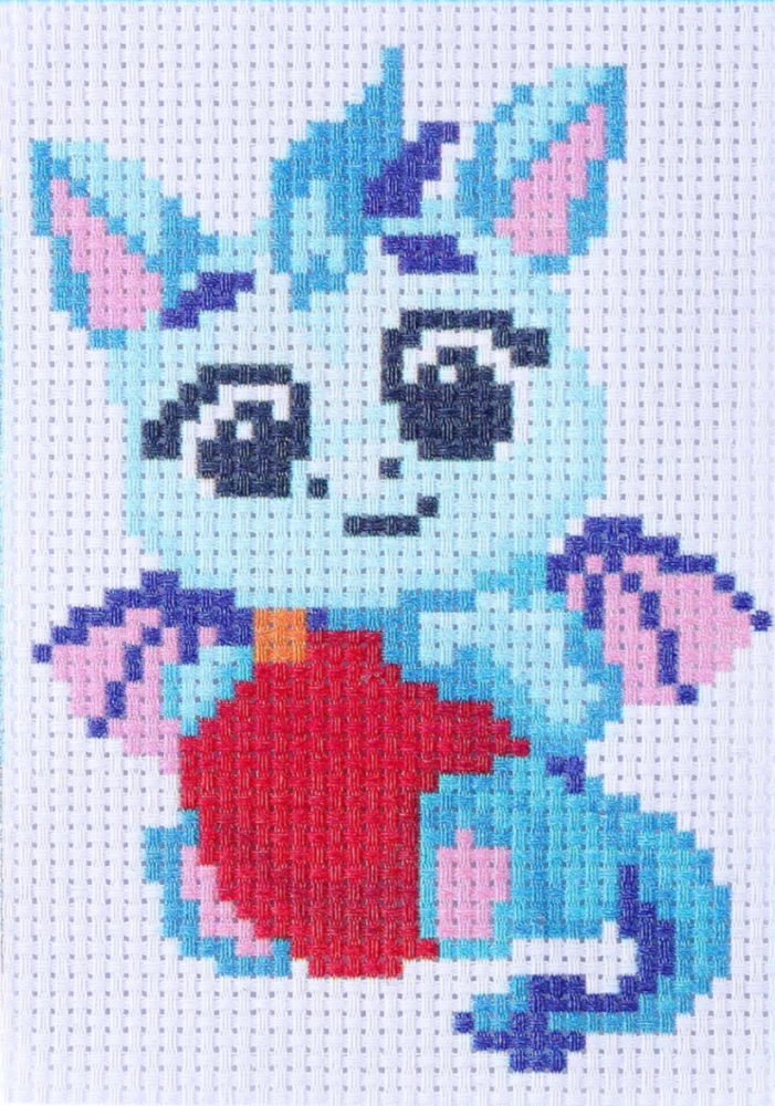 Cross-Stitch - Little Dragon with Balloon
