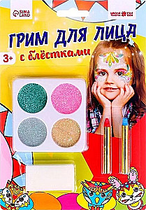 Face makeup, 4 colors