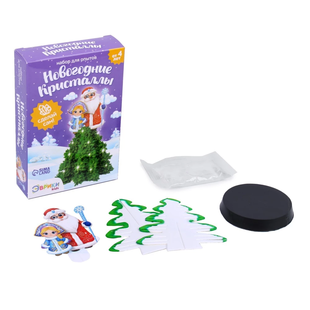 Experiment Set - New Year Crystals, Santa Claus and Snow Maiden