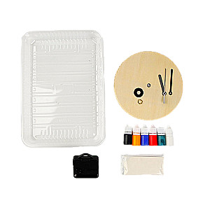Ebru Painting Set. Round Clock