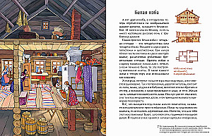 Russian Hut. From the Stove to the Bench