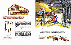 Russian Hut. From the Stove to the Bench