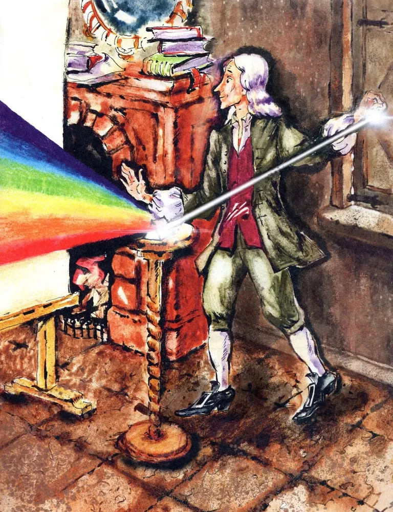 Isaac Newton, who had an apple fall on his head