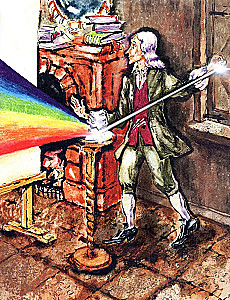 Isaac Newton, who had an apple fall on his head
