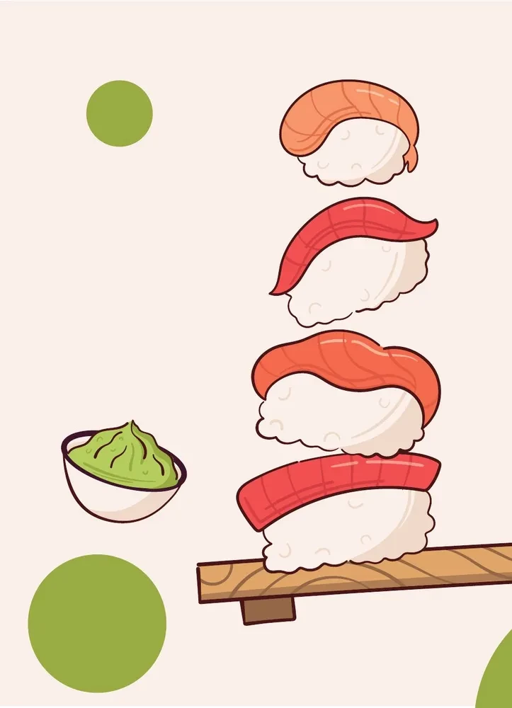 Sushi and Rolls. Step-by-Step Self-Tutorial for Preparing Dishes in Your Kitchen