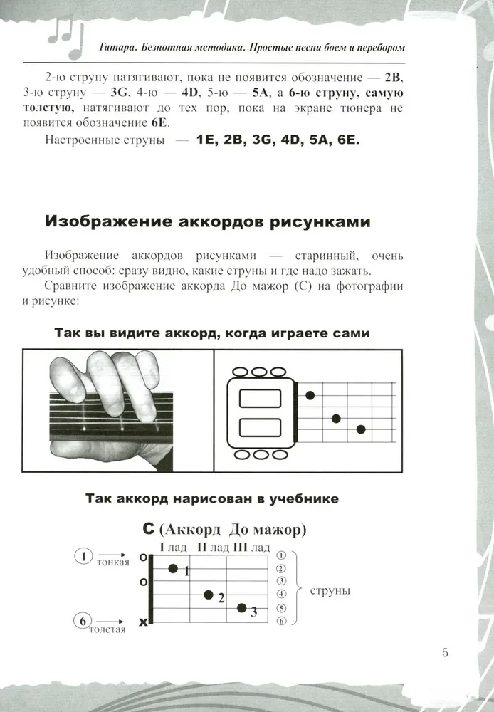 Gitara. Metodyka beznutowa. Proste piosenki akordami i arpeggiem