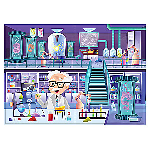 Book with Glowing Stickers. Crazy Laboratory (90 Stickers)