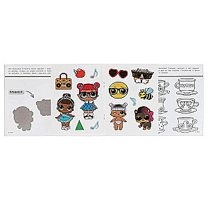Coloring Book with Stickers for Toddlers. LOL. Let's Play Together!