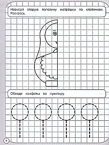 Workbooks to Draw by Squares. Toys