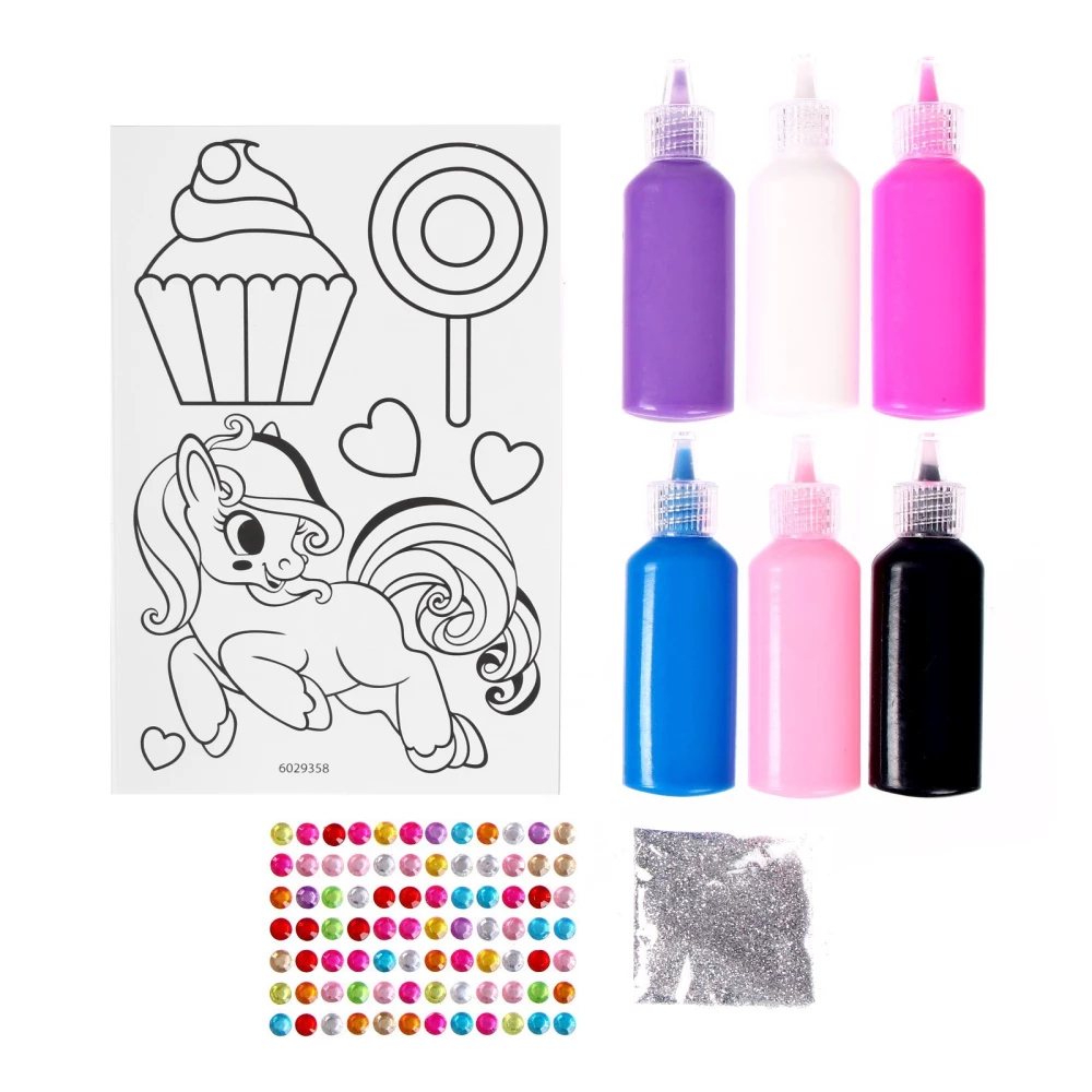 Creativity Set - Paint the Stained Glass. Pony