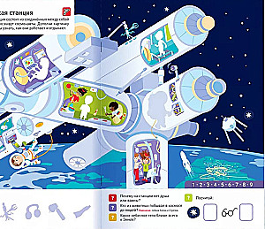 100 reusable stickers! Space
