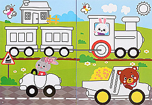 Reusable Coloring - Draw-Wipe (2 pieces). For boys