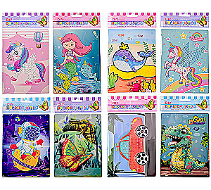 Diamond mosaic, 8 designs in assortment