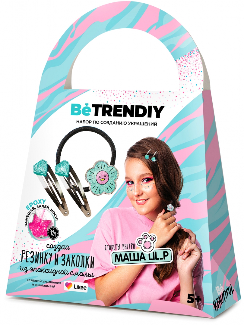 Radošais komplekts - Be TrenDIY, gumija un matu sprādzes no Masha LIL P