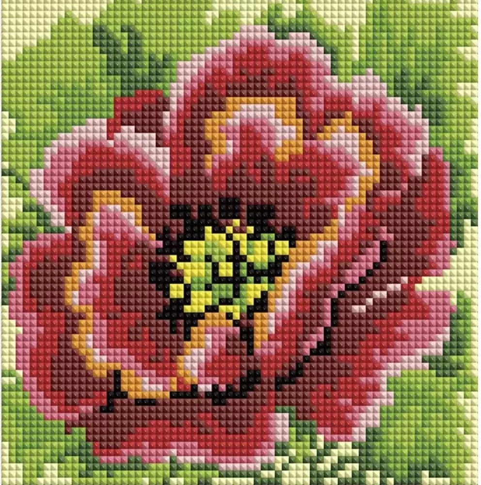 Diamond Mosaic - Red Poppy