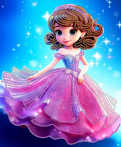 Diamantmalerei - Prinzessin
