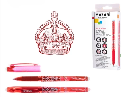 Gelstift Jumbo mit radierbaren Tinte Victorian, rot, 0.5 mm