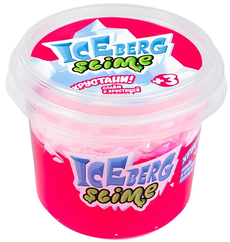 Toy for children over three years old model "Slime" - slimes with the trademark SLIME. Pink small Slime Iceberg
