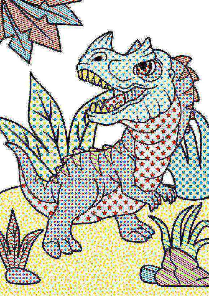 Magic Water Coloring. Dinosaurs