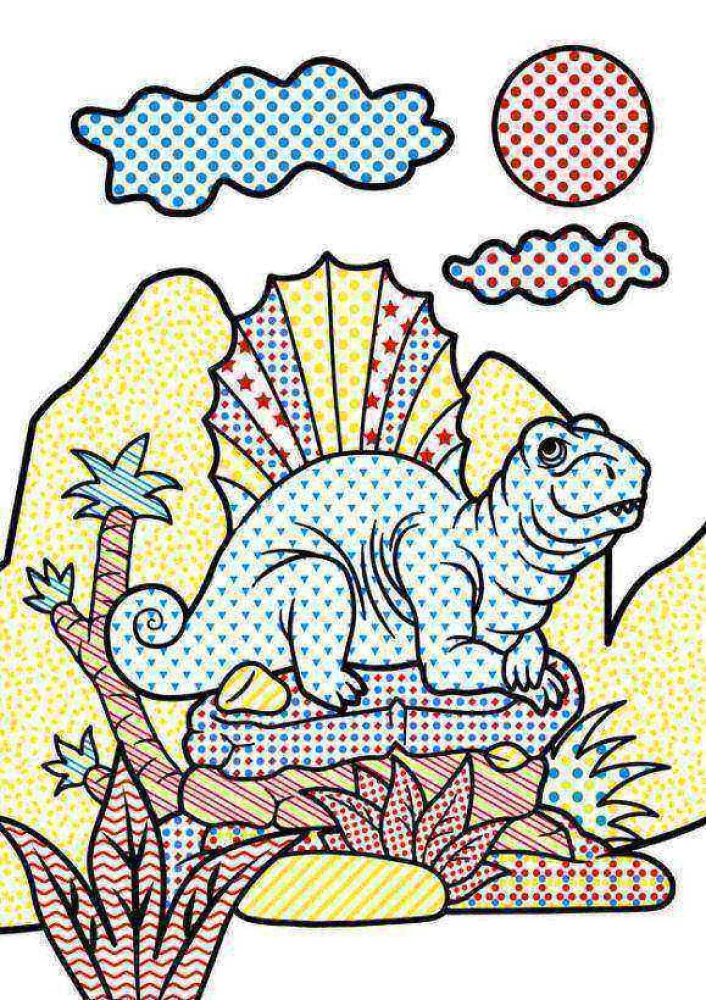 Magic Water Coloring. Dinosaurs