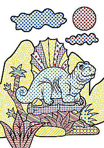 Magic Water Coloring. Dinosaurs