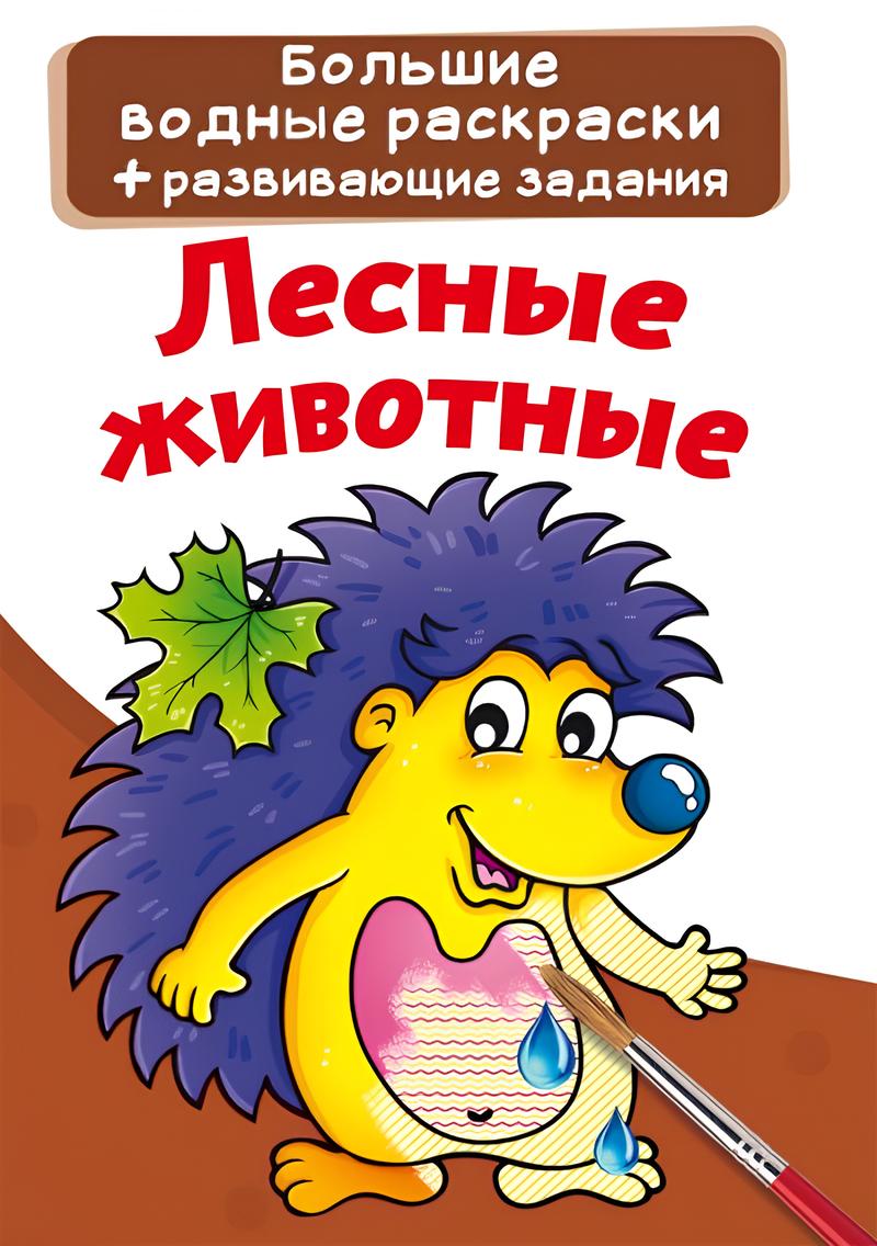 Duże wodne kolorowanki. Leśne zwierzęta