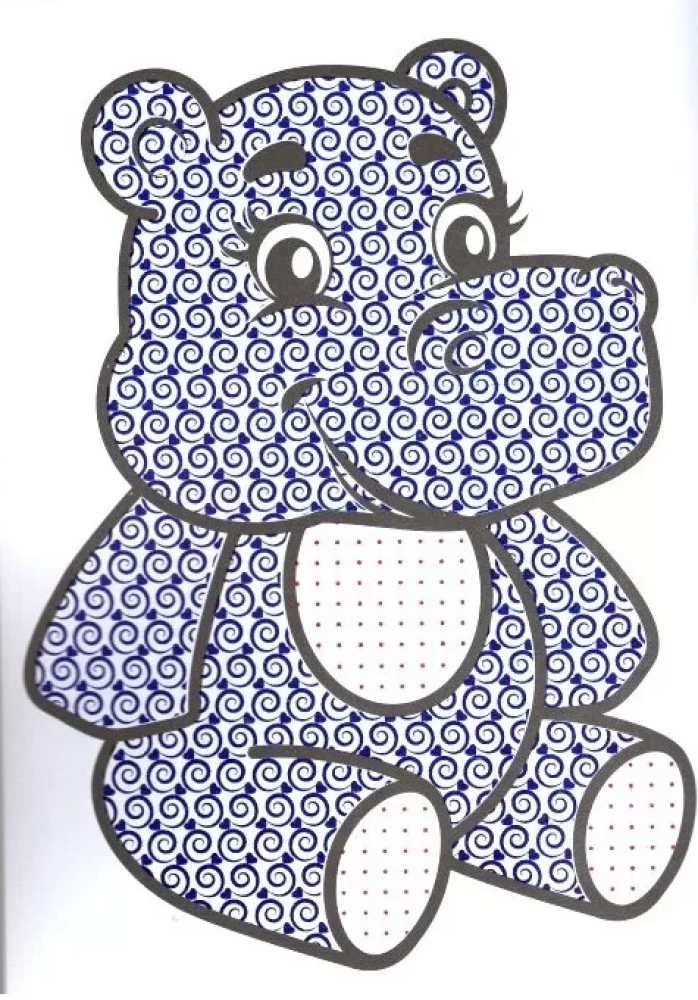Water coloring for the littlest ones. Teddy Bear