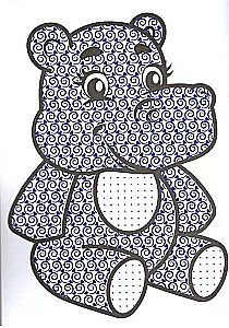 Water coloring for the littlest ones. Teddy Bear