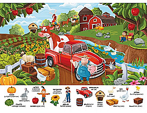 The First Wimmelbuch with Stickers. Farm