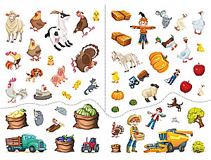 The First Wimmelbuch with Stickers. Farm