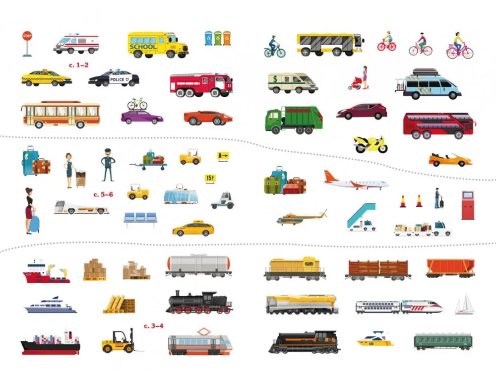The First Wimmelbuch with Stickers. Transport
