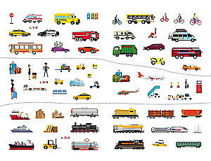 The First Wimmelbuch with Stickers. Transport