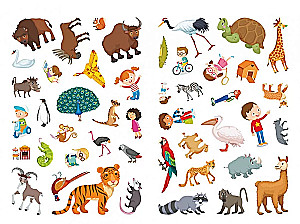 The First Wimmelbuch with Stickers. Zoo