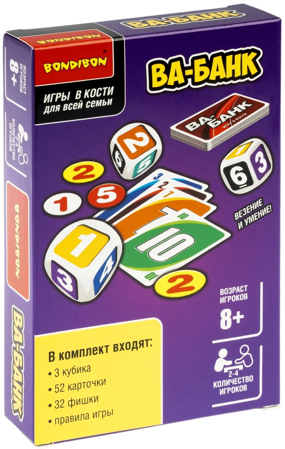 Familienbrettspiel mit Würfeln - Va-Bank