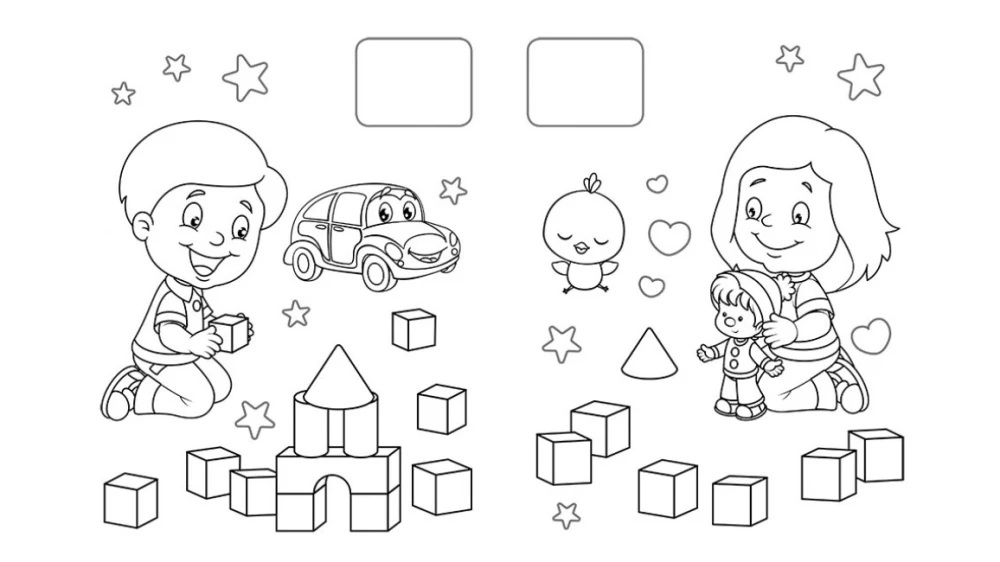 Coloring for Little Ones. Kitten