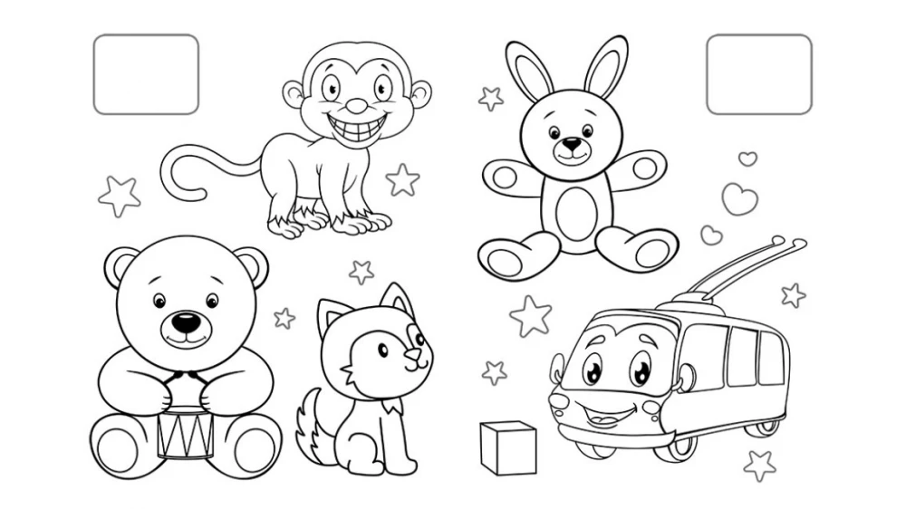 Coloring for Little Ones. Kitten