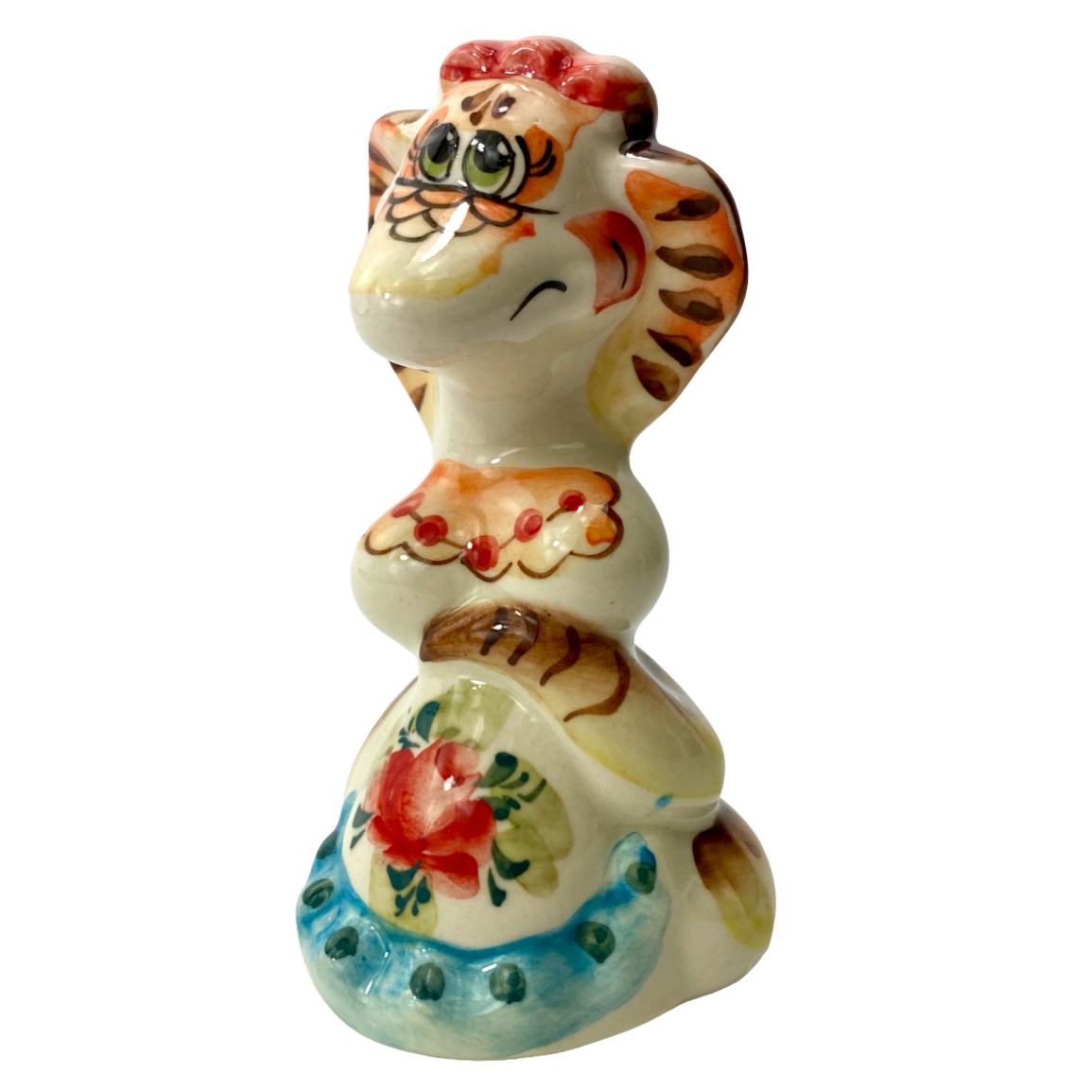 Figurka porcelanowa - Wąż - Lusia (11,5x6,5)